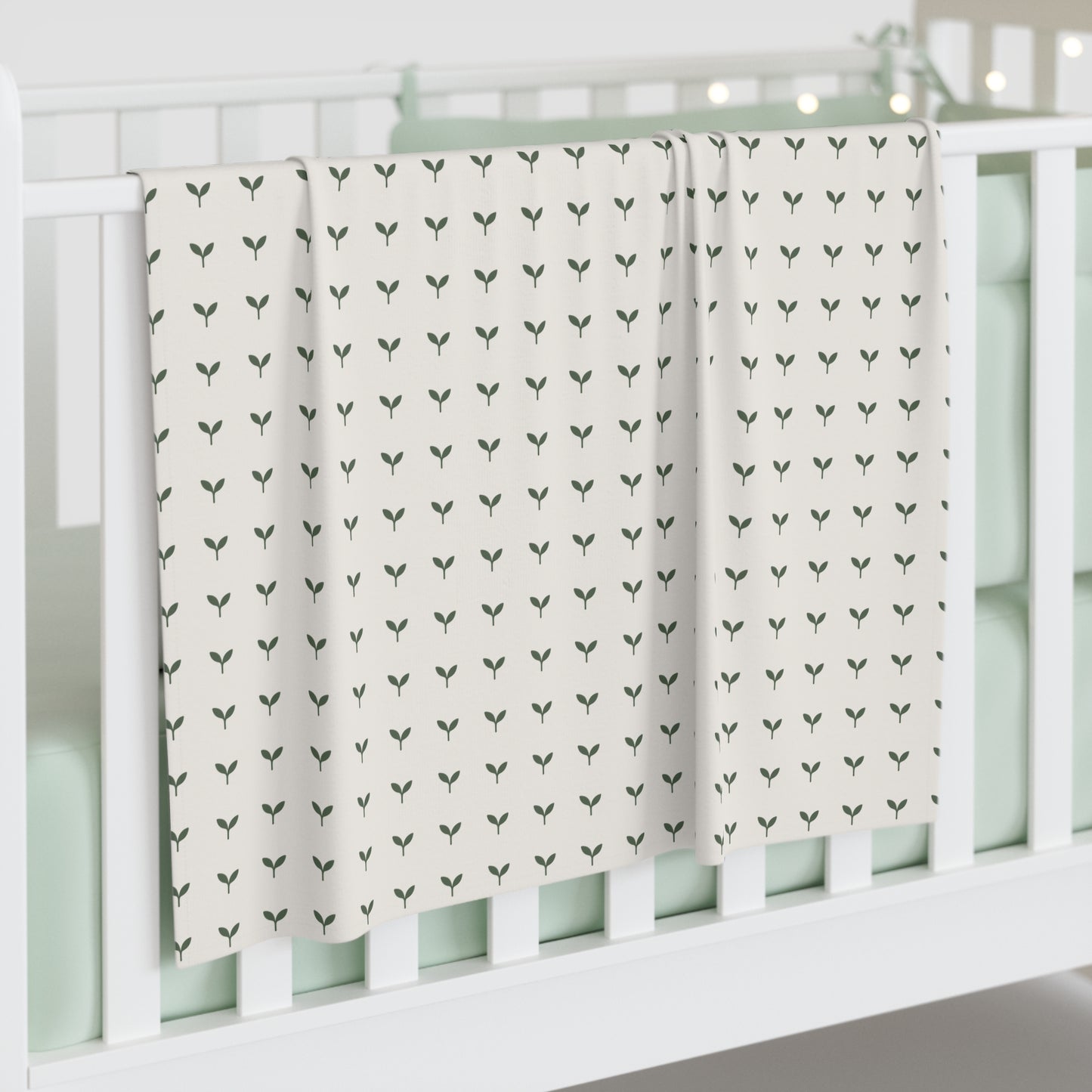 LITTLE ROOTS Organic Baby Swaddle Blanket