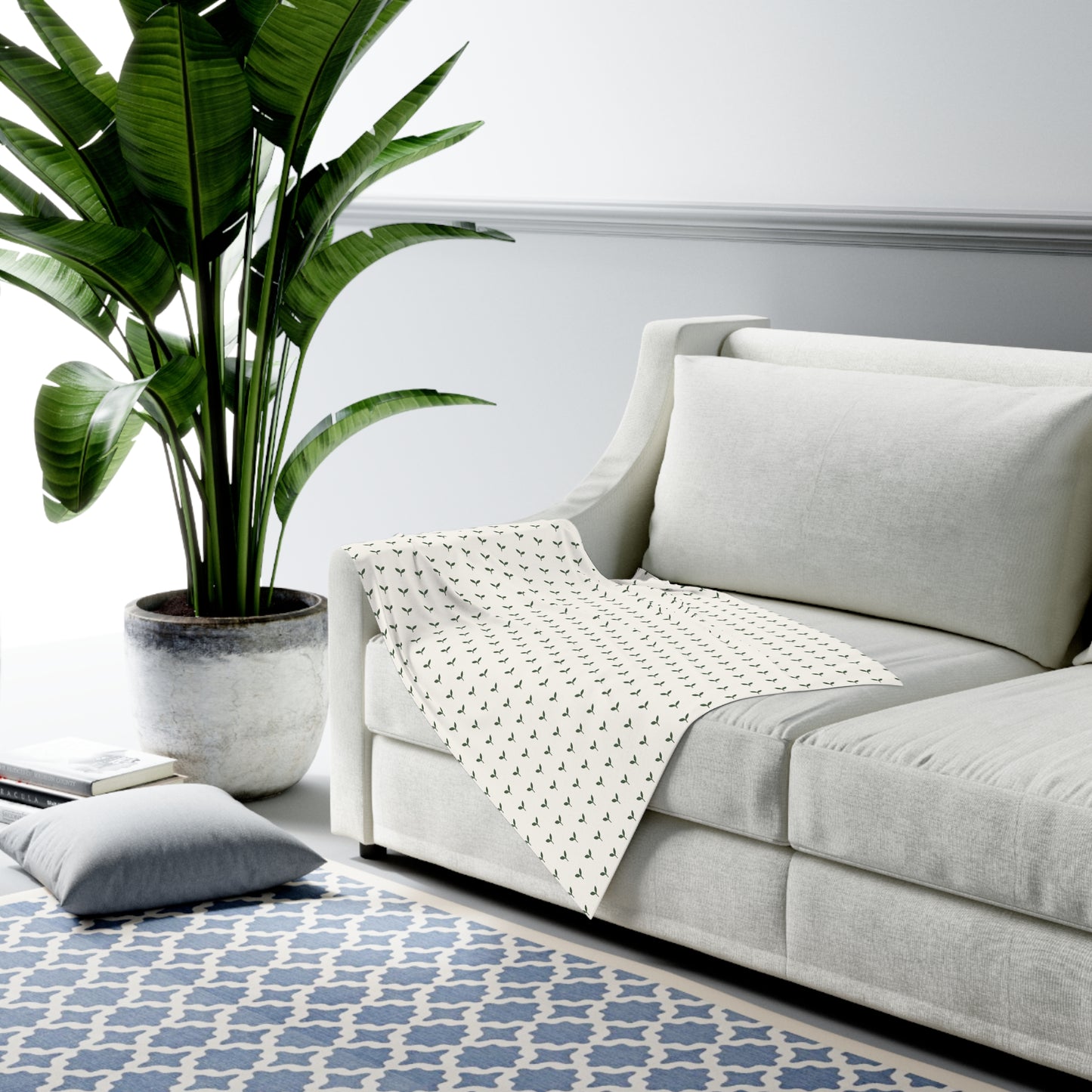 LITTLE ROOTS Organic Baby Swaddle Blanket
